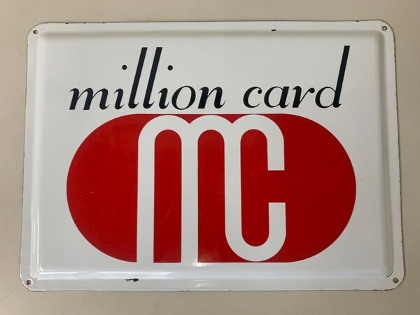 ミリオンカードサインプレート金属製