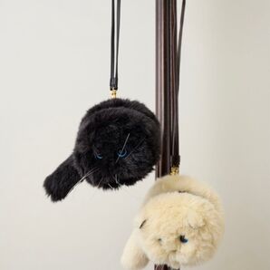 「Bagmati/バグマティ」CAT POUCH レディース ネコバッグ ハンドバッグ ポーチ ブラック 新品未使用完売品