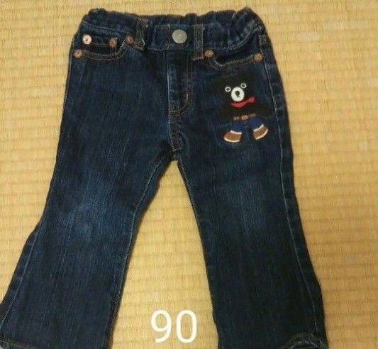 ダブルビー ミキハウス ダブルB デニムパンツ 90 ジーパン ボトムス