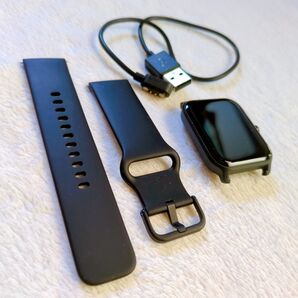 人気商品☆スマートウォッチ 通話機能付き Alexa対応 ブラック