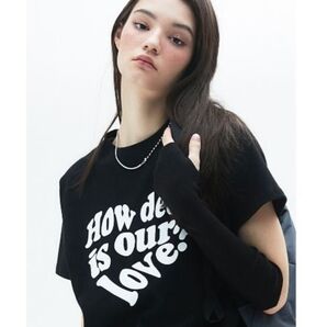 LUV IS TRUE ラブイズトゥルー Tシャツ ハート 韓国 y2k
