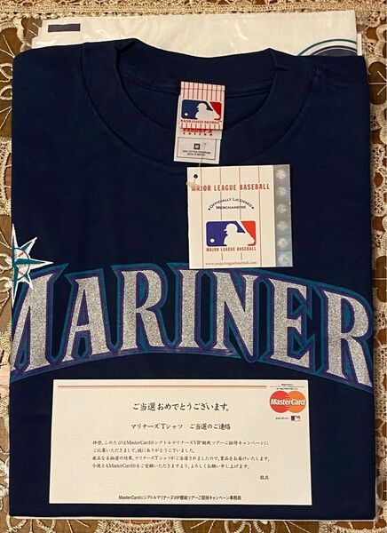 マリナーズ Tシャツ / マスターカード マリナーズ観戦ツアーキャンペーン当選賞品 / 非売品 / 新品 未使用