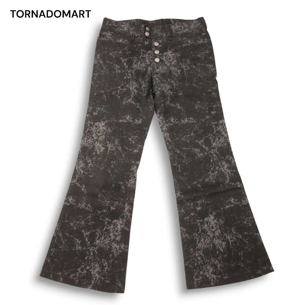 TORNADO MART archive クラック加工調 ベルボトム TORNADO MART archive クラック加工調 ベルボトム