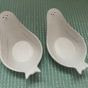 よしざわ窯 アザラシのおしゃもじ皿 あざらし