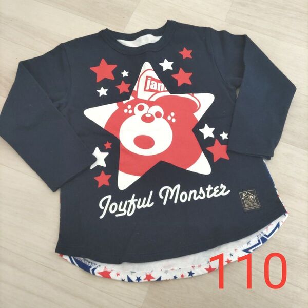 ※ JAM〈ジャム〉 長袖Tシャツ トップス 110サイズ プリント 星 美品 綿100% プリント