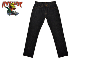 K-0671* прекрасный товар *Hysterics Hysteric Glamour * сделано в Японии популярный .. черный Denim тонкий . распорка джинсы S