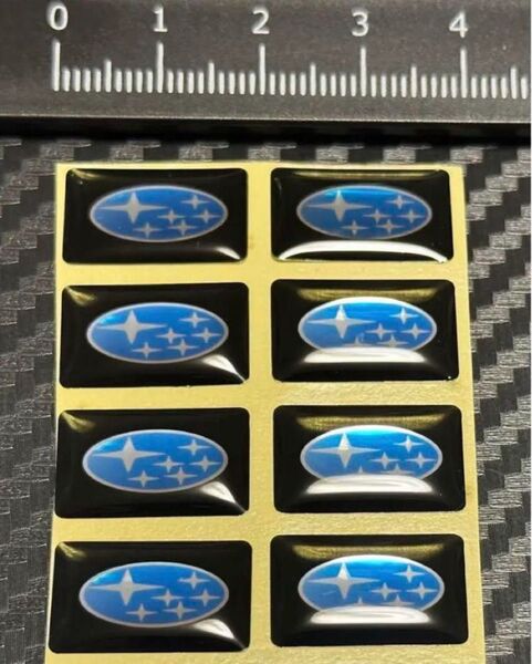 スバル ミニステッカー エポキシ樹脂コーティング 8枚セット