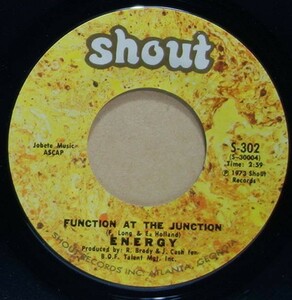 試聴可◆送料165円◆Energy - Function At The Junction / Better Not Live Outside Your Heart◆Shout Records / S-302◆7inch・7インチ