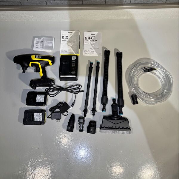 ケルヒャー (KARCHER) モバイル高圧洗浄機 KHB 6 1.328-113.0 オプション多数 バッテリー2個