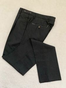 未使用 PT01 size44 BUSINESS GENTLEMAN FIT グレーパンツ ウールパンツ ワンタック ピーティーゼロウーノ メンズ ビジネス