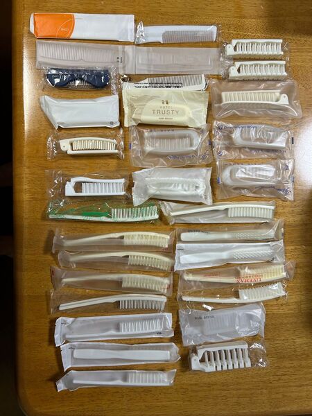 使い捨て アメニティ ヘアブラシ 32本