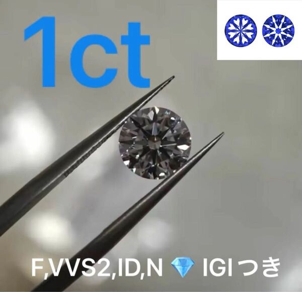 1ct F VVS2 ID 数量限定HC ダイヤモンド ダイアモンド ルース 裸石