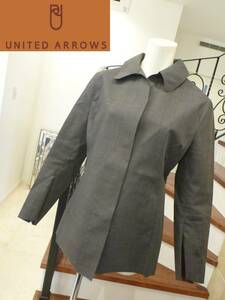 5万 UNITED ARROWS｜ユナイテッドアローズ★　イギリス製　グレー　トレンチコート　Ｍ