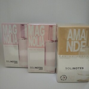 匿名/送料込 ソリノート【2種set(3本セット)】 アーモンド マグノリア 香水 soli notes EDP 各50ml (合計150ml)