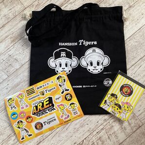 阪神タイガース ステッカー メモ帳 オリジナルバッグ 非売品 ノベルティ