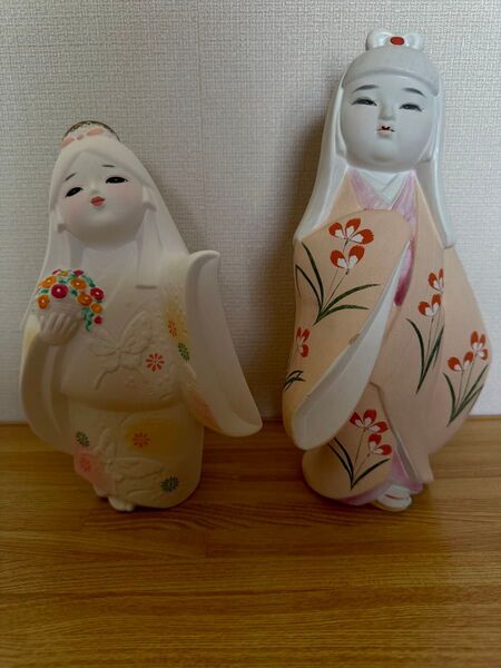 伝統工芸 匠伍郎 作◆博多人形ほか 2体セット/童物、陶器素焼き人形