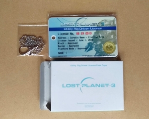 送料込 ロストプラネット3 非売品　特製フラットパスケース　カプコン　LOST PLANET CAPCOM