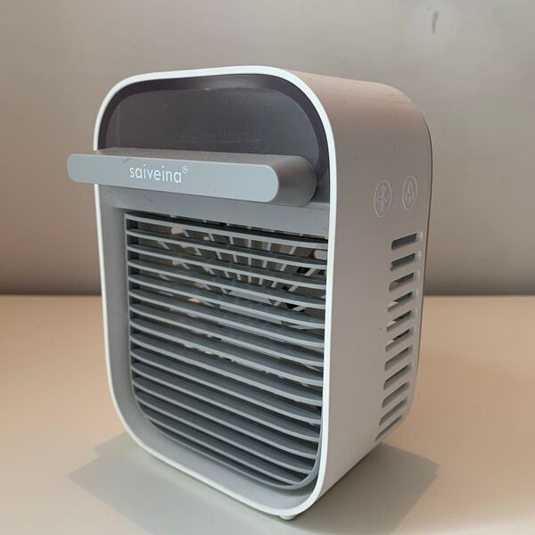 saiveina 卓上冷風機 水 氷入れ可能 デスクトップ 水冷ファン ②