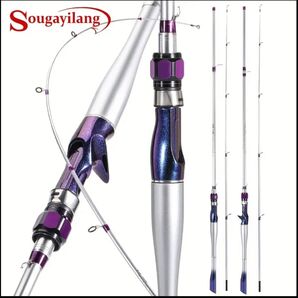 Sougayilang プレミアムカーボンファイバーフィッシングロッド - ファストアクション、淡水・海水兼用 180cm