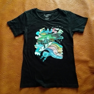 Mr Children ツアー Tシャツ SENSE TOUR 2011 黒 XSサイズ 森本千絵 イラスト プリント ミスチル Tee