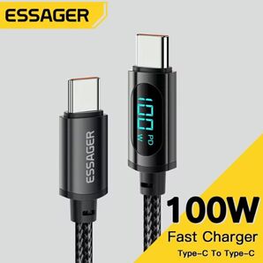 Type-C to Type-C 急速充電ケーブル ディスプレイ 100W