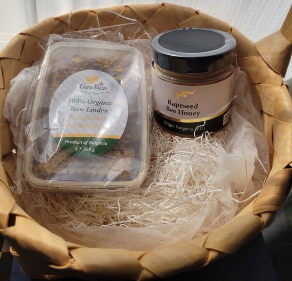 オーガニックリンデン巣蜜350gと菜の花オーガニックはちみつRapeseed 蜂蜜ブルガリア産