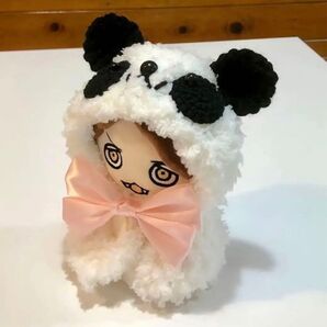 選べる推しカラーリボン!ちびぬい パンダちゃんポンチョ