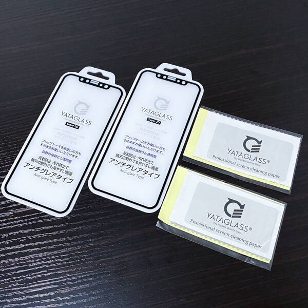 90%OFF iPhoneXs用 ノーマル 2枚 ガラスのみ 最高品質2D保護ガラス YATAGLASS Super2D 新品