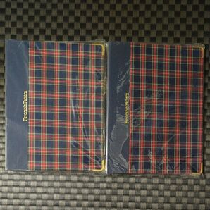 チェック柄バインダー 2個セット