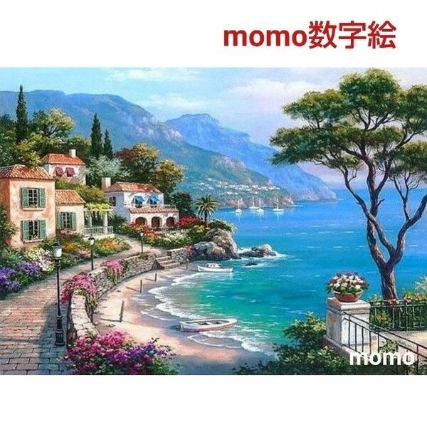 【25D9】数字絵 ペイントバイナンバー 油絵 大人の塗り絵