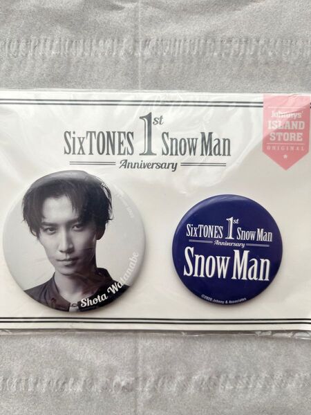SnowMan 1st Anniversary "渡辺翔太"缶バッチ