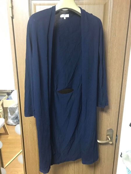 poushal ロング カーディガン 長袖 トップス レディースmサイズ 38 ロングカーディガン