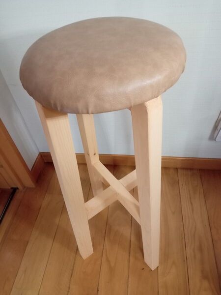 おしゃれスツール ハンドメイド(ブラウン)