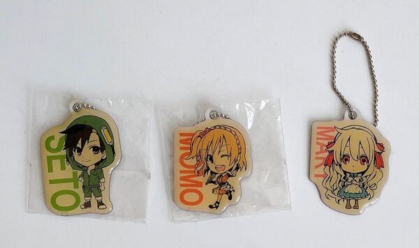 カゲロウプロジェクト メタルチャームキーホルダーSETO(セト)、MOMO(モモ)、MORY(マリー)の3種まとめ売り