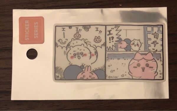 ちいかわ スマホに貼れるサイズのクリアステッカー 石化