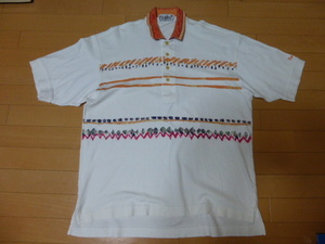 PARADISO Paradiso * polo-shirt with short sleeves * collar orange *LL