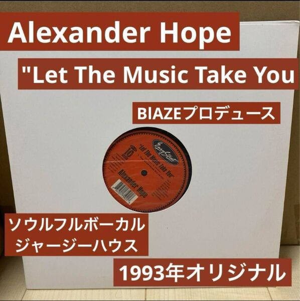 Alexander Hope 12" レコード ハウス ガラージ ディープハウス Easy Street