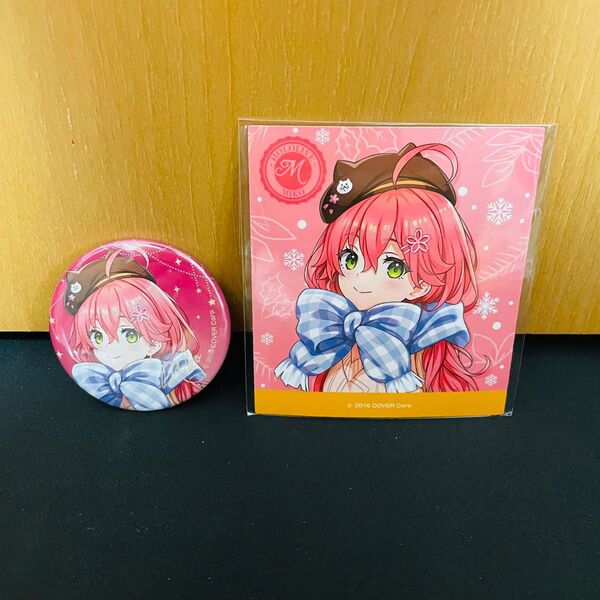 ホロライブ ローソン さくらみこ 缶バッジ 缶バッチ マグネットシートガーナ 2点セット ホロローソン