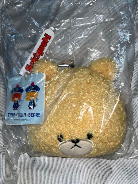 BANDAI/ルルロロプロジェクト がんばれ!ルルロロ TINY TWIN BEARS ロロ コードリール付き パスケース