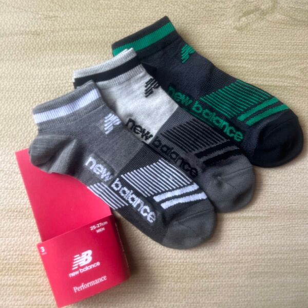 new balance ニューバランス ソックス(靴下) 3足組 サイズ 25〜27cm
