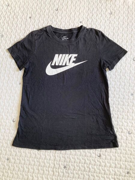 NIKE レディース Tシャツ ロゴ 半袖 ブラック M