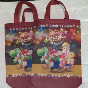 エディオン不織布マリオクリスマスバック