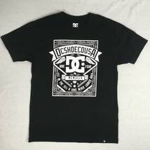 【美品】DC SHOES ディーシーシューズ 5226L702 Tシャツ 黒 ブラック Lサイズ 半袖 スケボー スケーター SK8_画像1