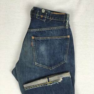 【旧】DENIME ドゥニーム ORIZZONTI オリゾンティ SHINS シンズ Cタイプ シンチバック サスペンダーボタン 赤タブ セルビッチ 隠しリベット