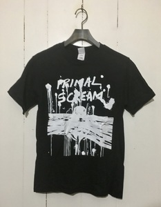 希少☆PRIMAL SCREAM プライマルスクリーム 半袖Tシャツ バンドT XS 黒 ブラック MORE LIGHT モアライト GILDAN ギルダン 2013年