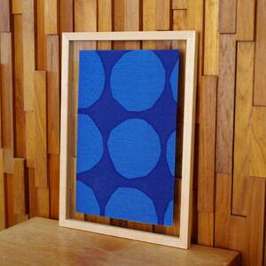  fabric panel Northern Europe marimekko Pienet Kivet Marimekko art panel limitation records out of production cloth interior ornament natural wood scoop net picture frame 