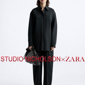 STUDIO NICHOLSON×ZARA ベルトシャツ S スタジオニコルソン×ザラ