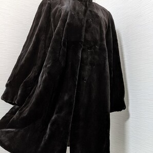 【送料無料】あ215 AMERICAN ULTRA アメリカンウルトラ 4ツ星 シェアードミンク 毛皮 ファーコート AFA リアルファーコート