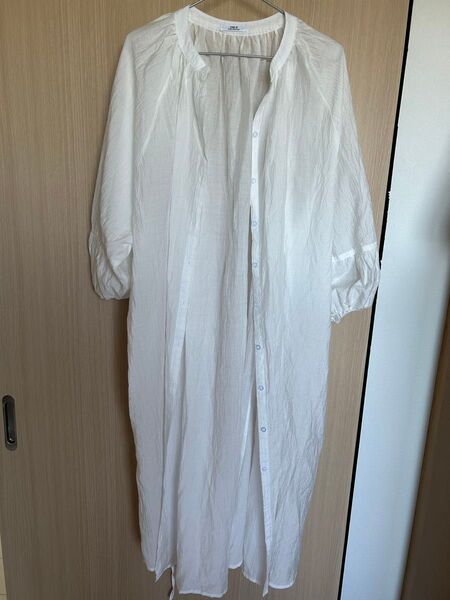 ロングワンピース ロングガーデン 七分袖