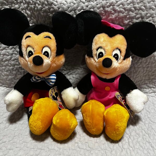 ディズニー ミッキー ミニー ぬいぐるみ レトロ